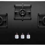 Elica 3 Burner Tempered Glass Gas Stove