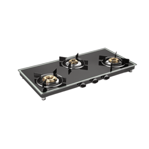 Bencardo 3 Burner Slim Black Gas Hob