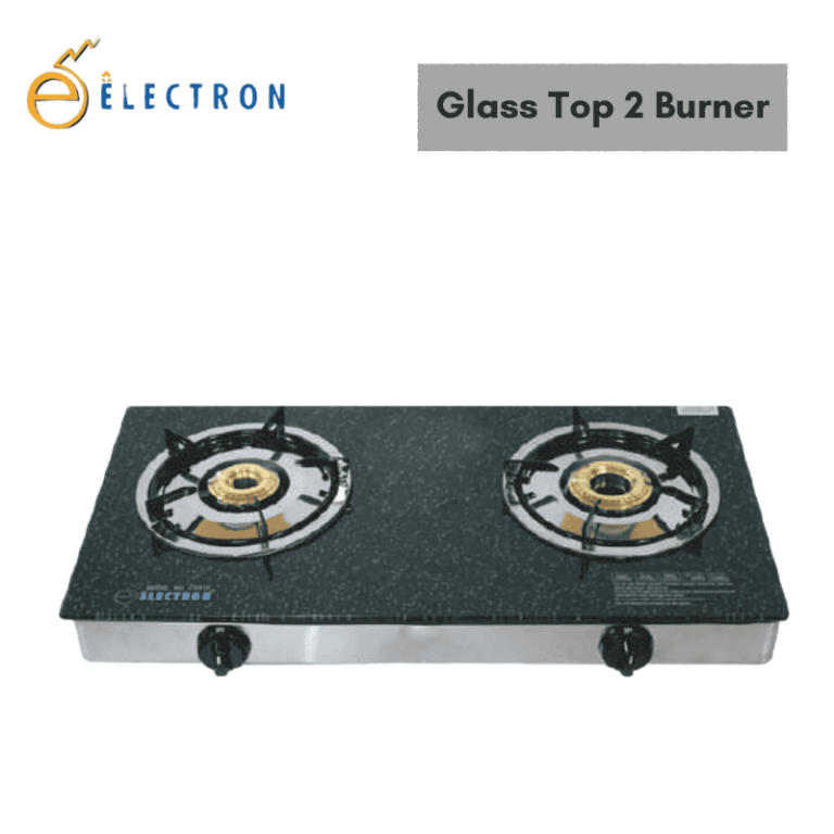 Electron 2 Burner Glass Top Gas Stove