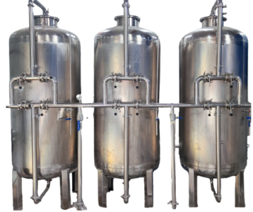 3 Vessel Stainless Steel Filter Plant